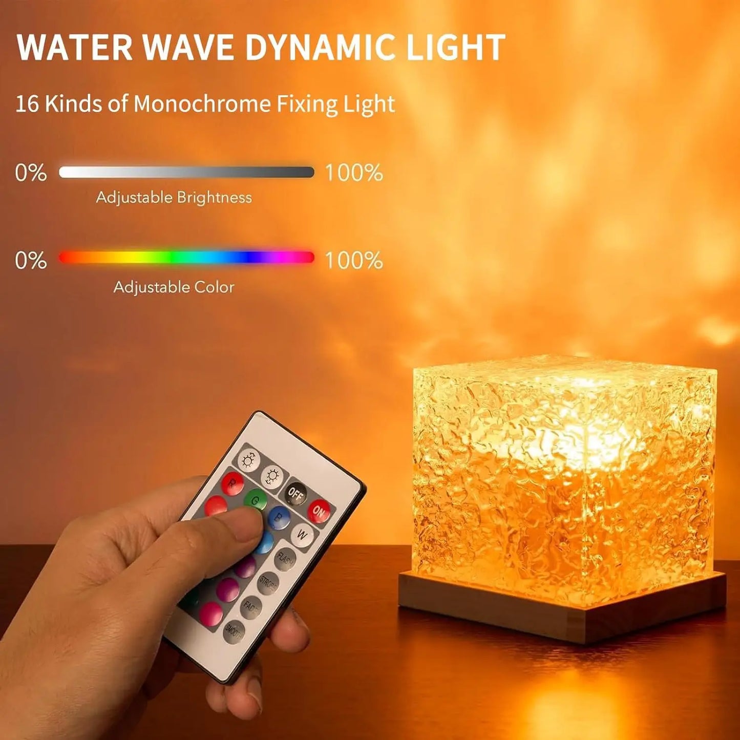 Ocean Wave Projector Light 16 colors Midnight Aura Aurora Glow Lamp